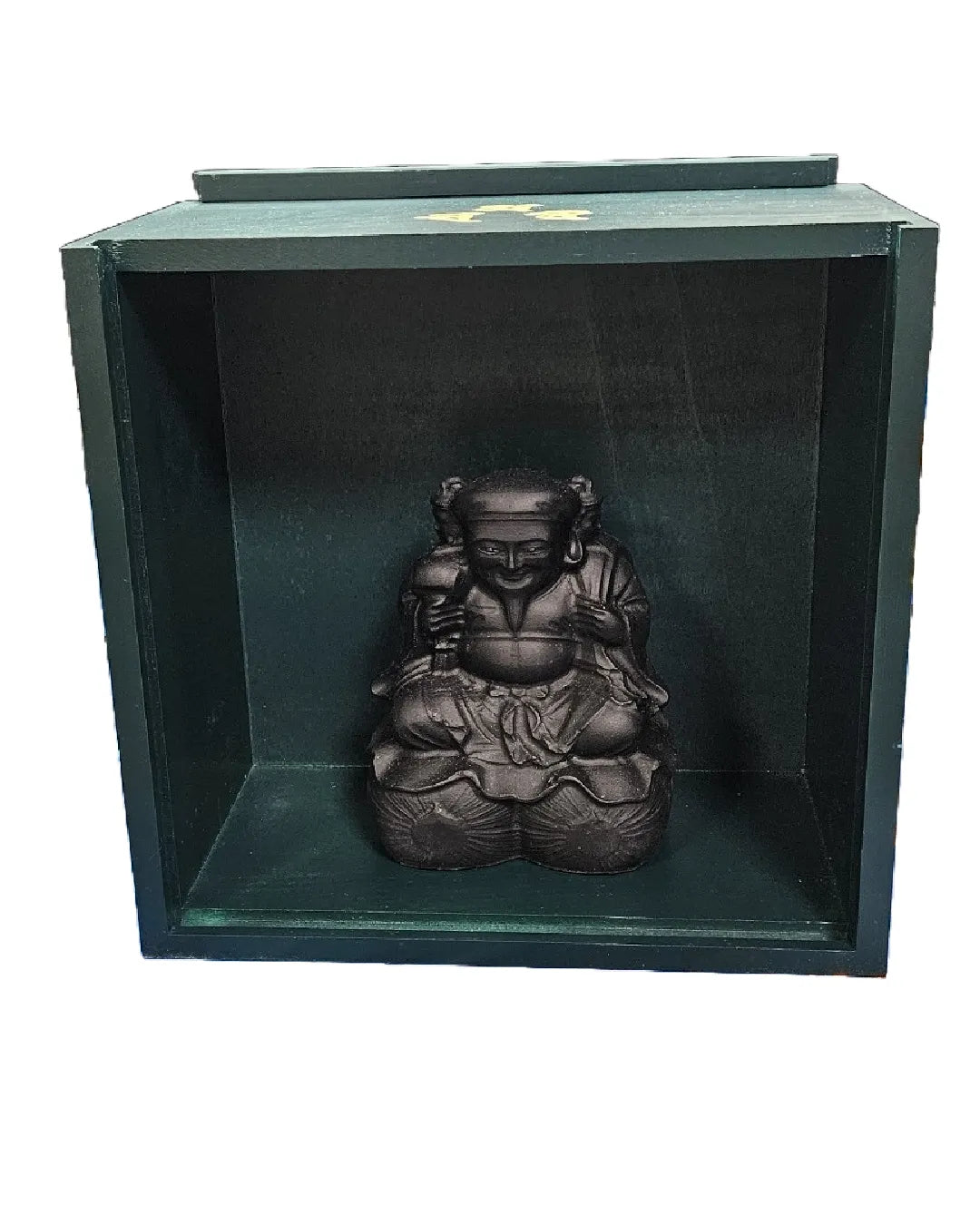 Sanmen Daikokuten – Obsidian Sculpture of Protection and Purification (Essential Set)